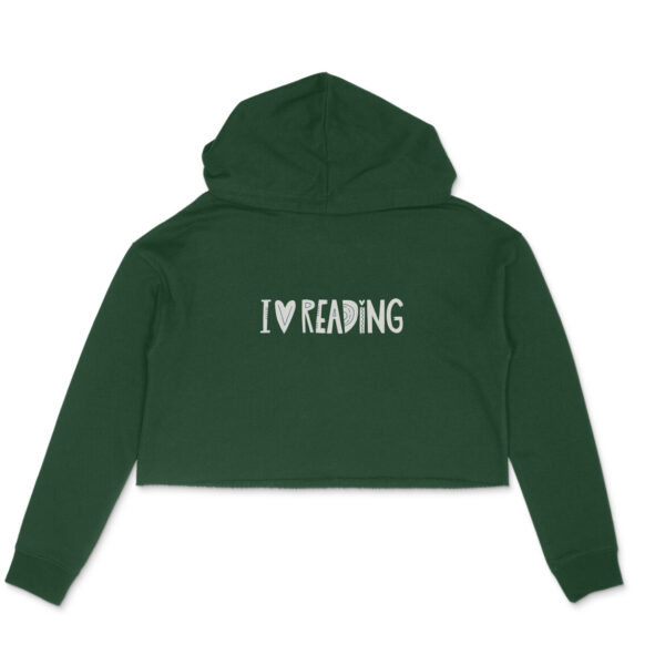 I Love Reading Crop Hoodie - Image 3