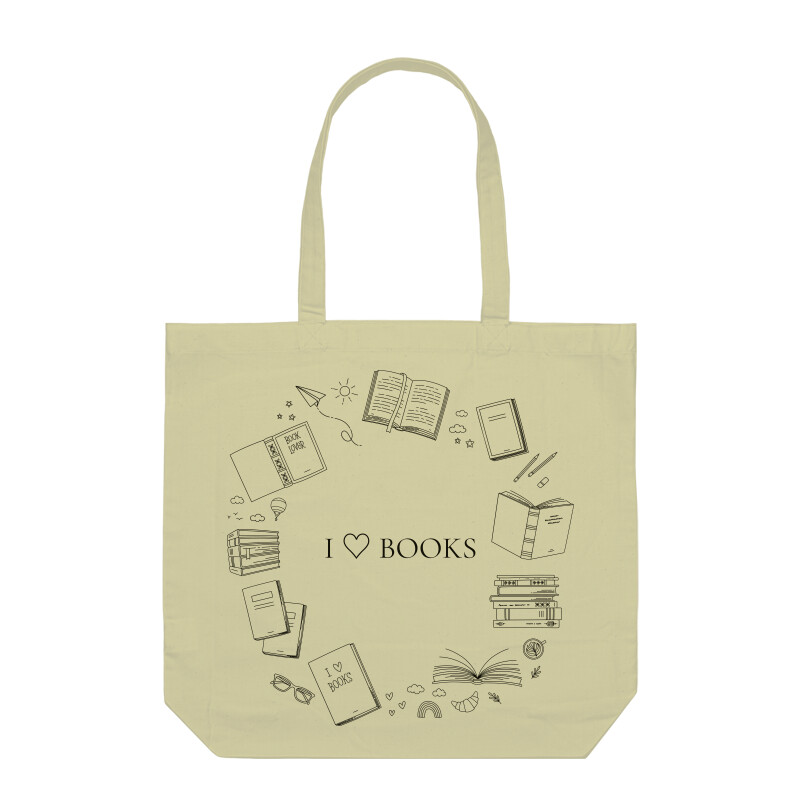 I love books Tote Bags