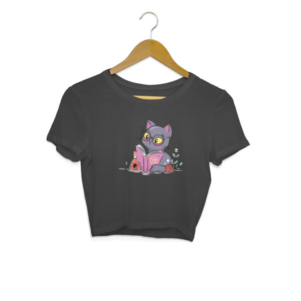 Reader Cat Crop Top - Image 3