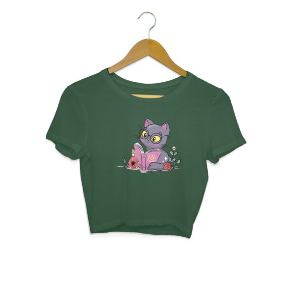 Reader Cat Crop Top - Image 4
