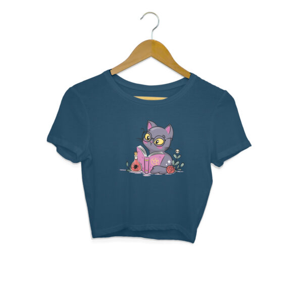 Reader Cat Crop Top - Image 5