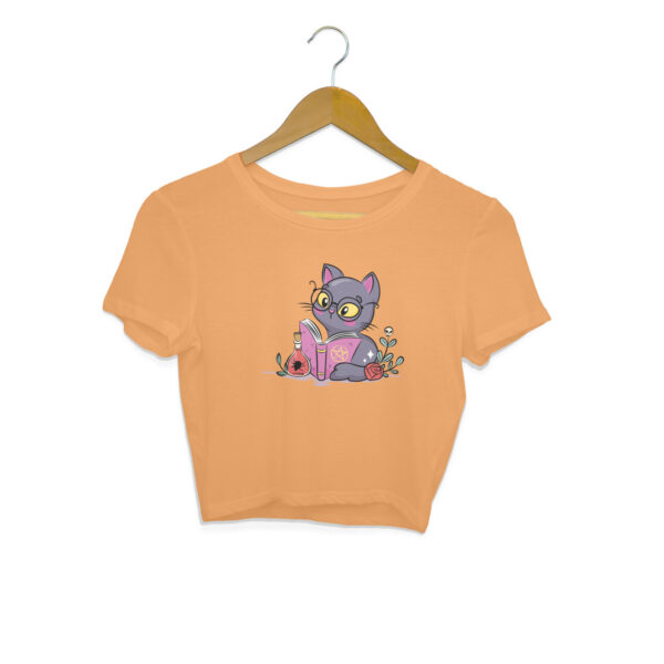Reader Cat Crop Top - Image 6