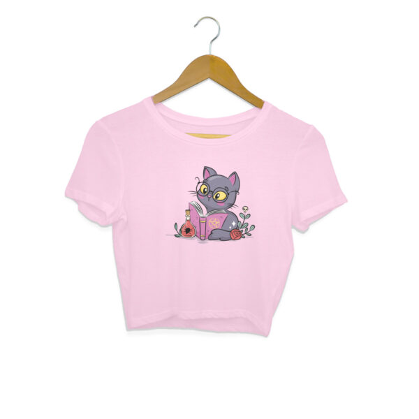Reader Cat Crop Top