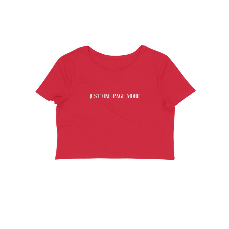 just one more page crop top