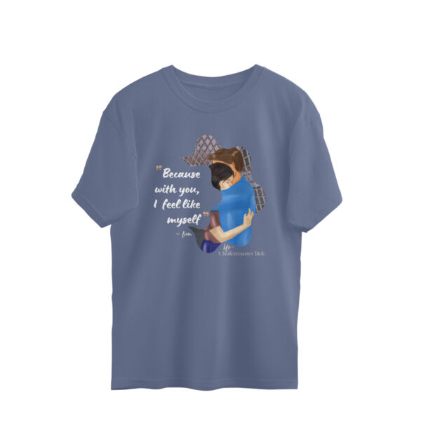 Life a Rollercoaster Ride – Quote Oversized Tshirt - Image 2