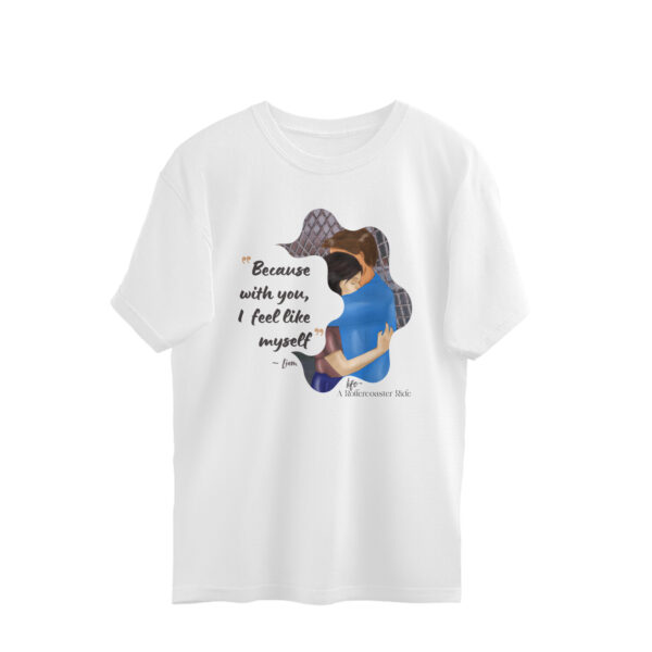 Life a Rollercoaster Ride – Quote Oversized Tshirt - Image 11