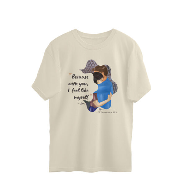 Life a Rollercoaster Ride – Quote Oversized Tshirt - Image 12