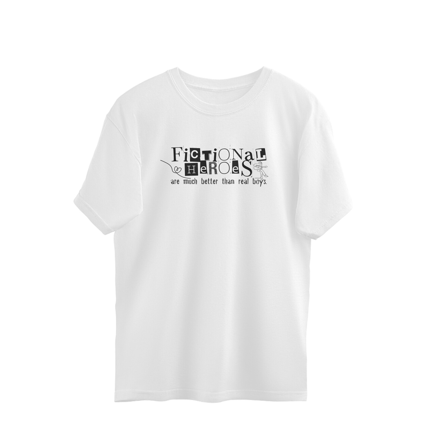 Cords Of Concealed Heart Oversized Tshirt